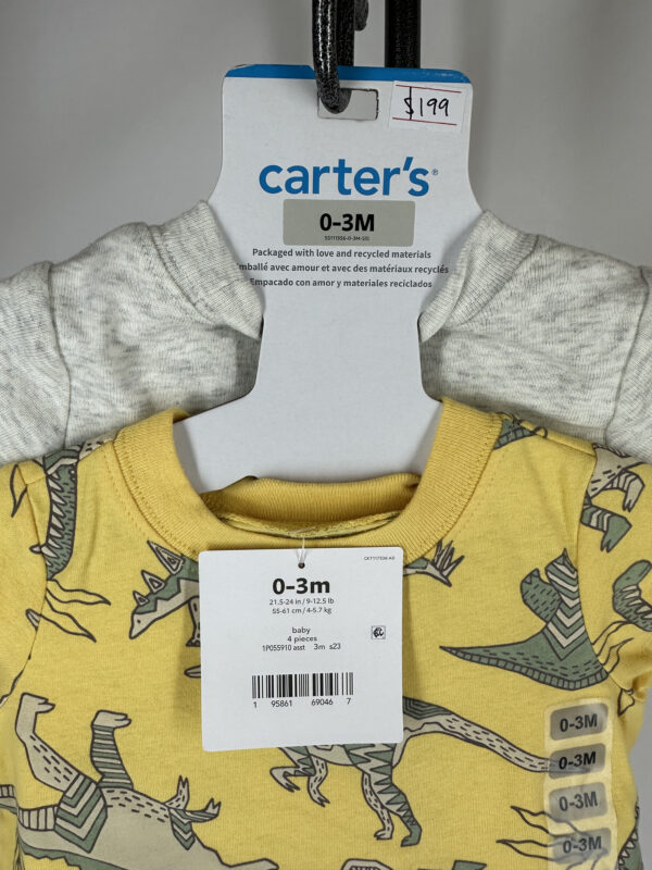 CARTER´S Dinosaurio Bebe Niño 4 Piezas - Imagen 4