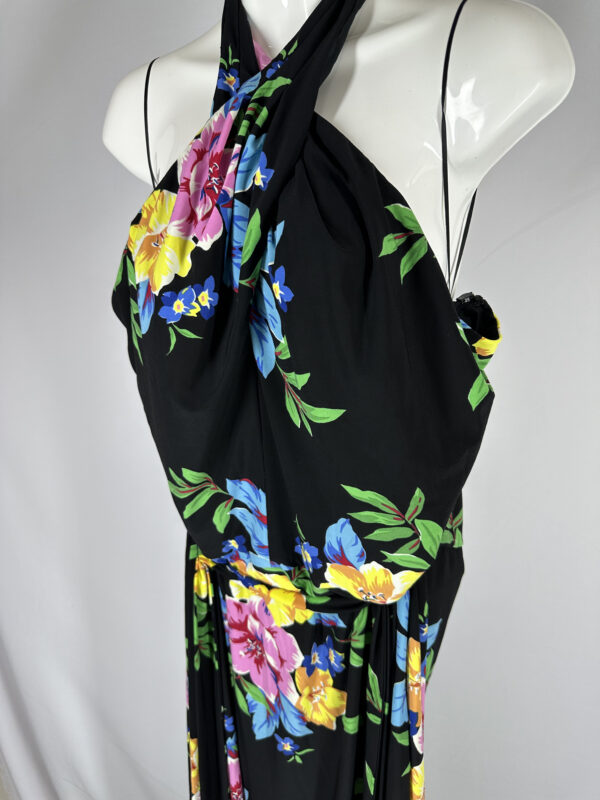 RALPH LAUREN Vestido Negro con Flores - Imagen 2