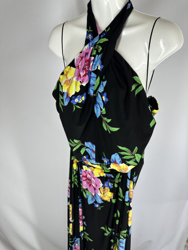 RALPH LAUREN Vestido Negro con Flores - Imagen 3