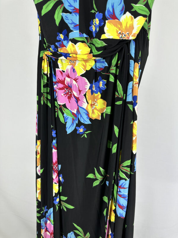 RALPH LAUREN Vestido Negro con Flores - Imagen 4