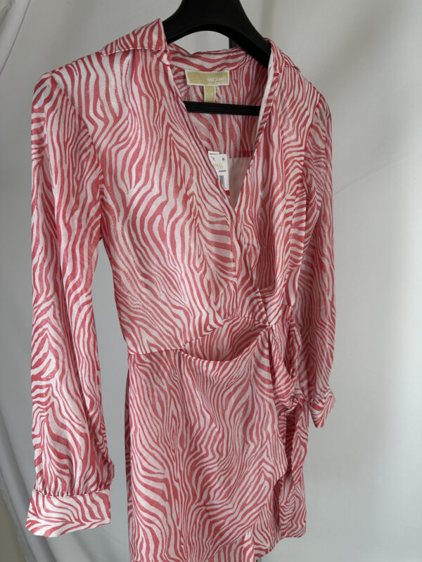 MICHAEL KORS Vestido Zebra Rosa TALLA XS - Imagen 2